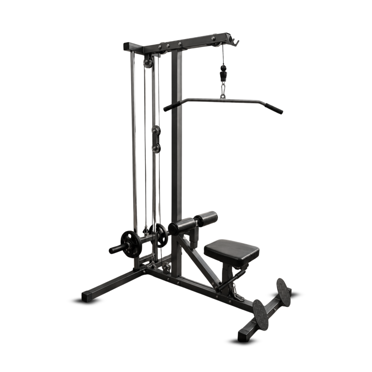 Lat pull & row bar machine