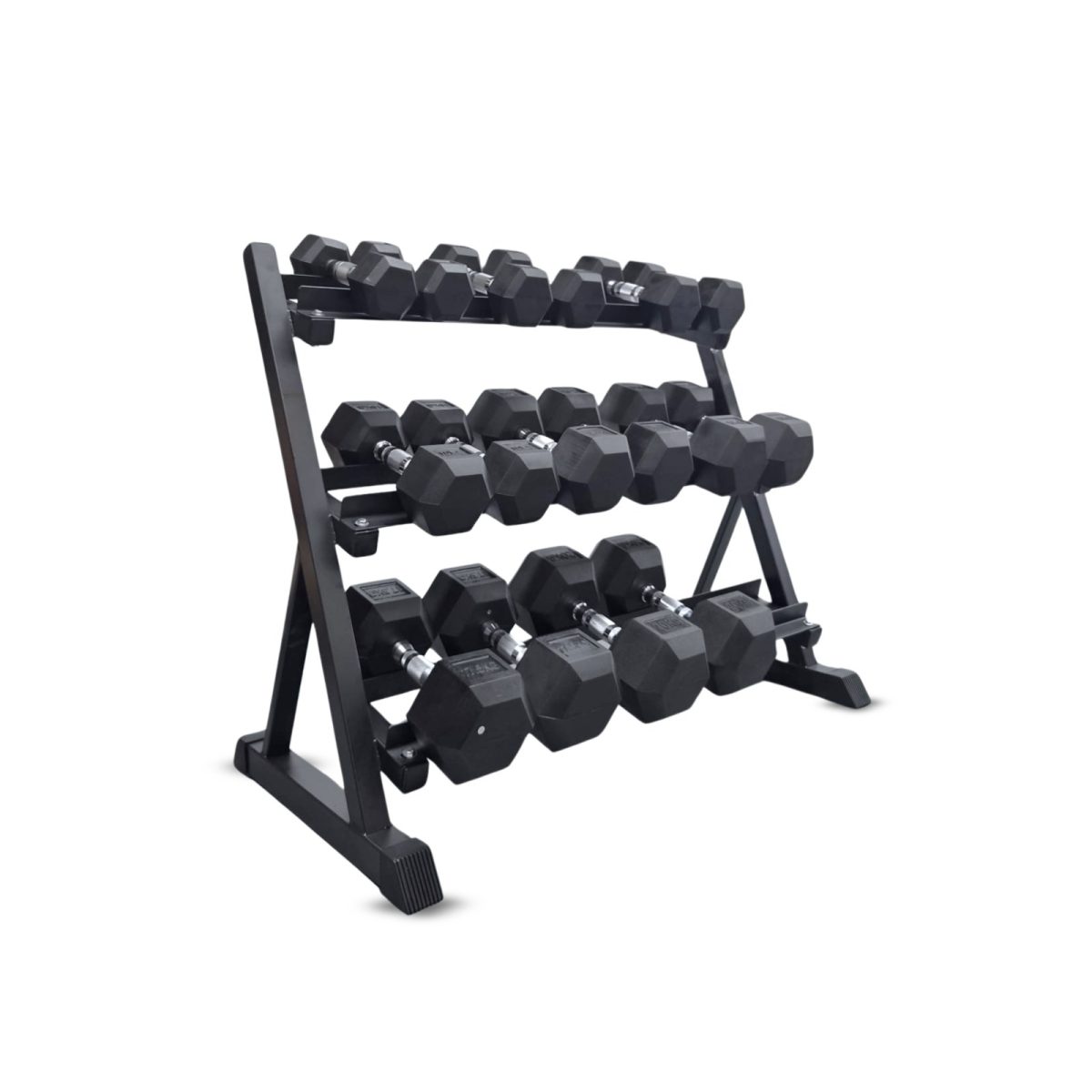 180KG Dumbbell Set + Commercial 3 Tier Rack