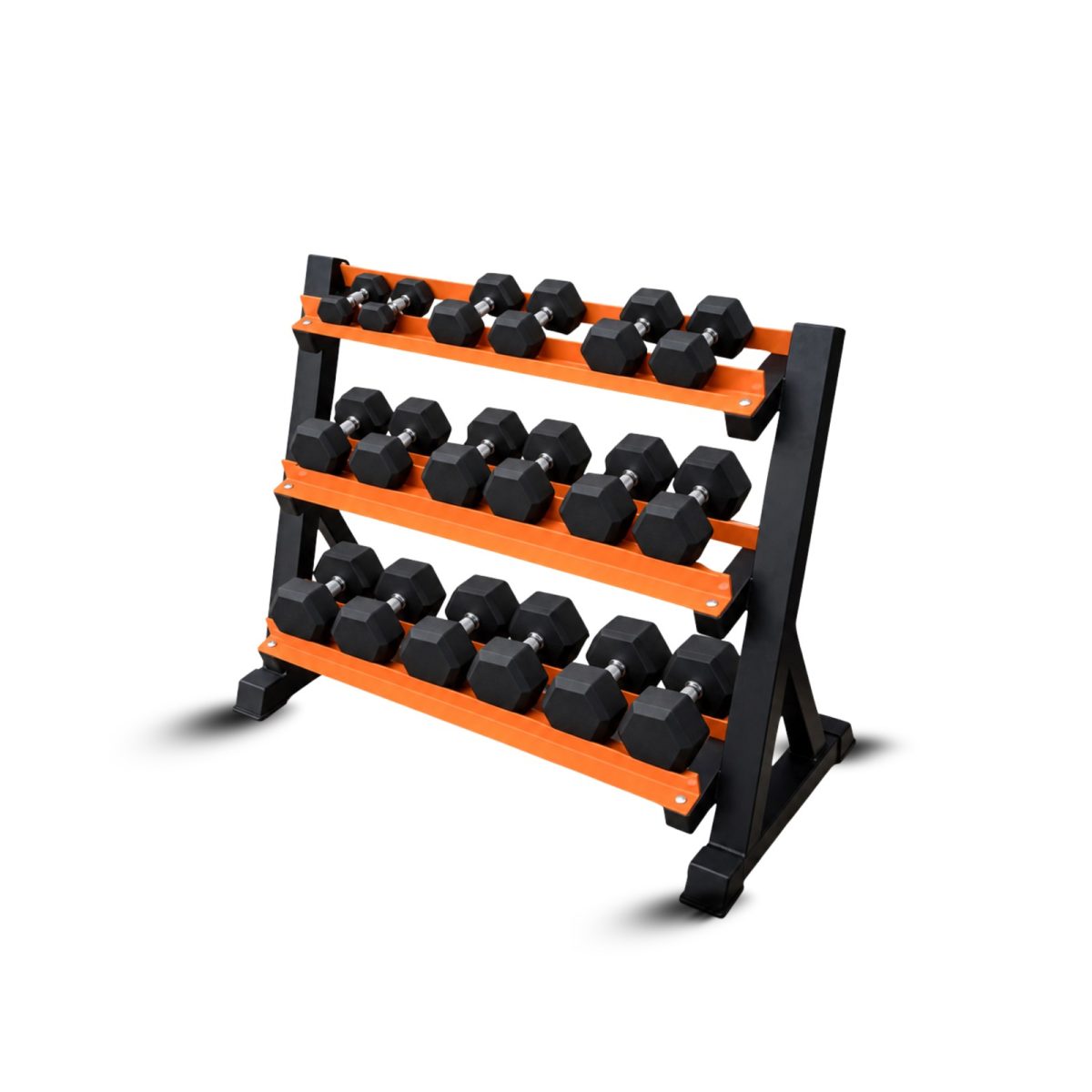 230KG Dumbbell Set + Commercial 3 Tier Rack
