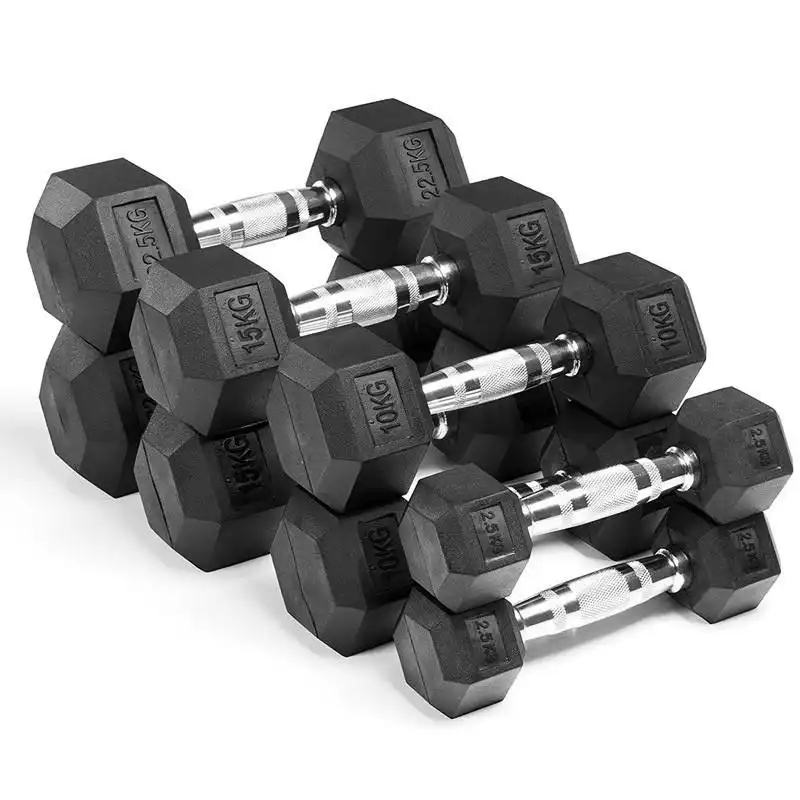 Rubber Hex Dumbbell